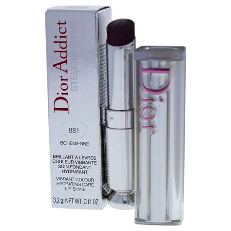 r dior addict stellar shine lipstick 881 bohemienne 試色|Dior Addict lipstick review.